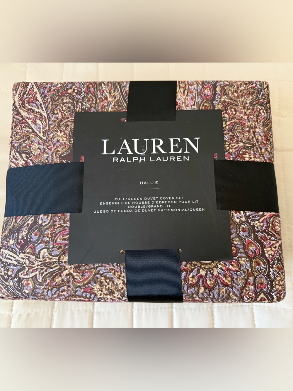 Lauren Ralph Lauren Hallie Paisley Duvet Cover Set - Brown, Red, Pink